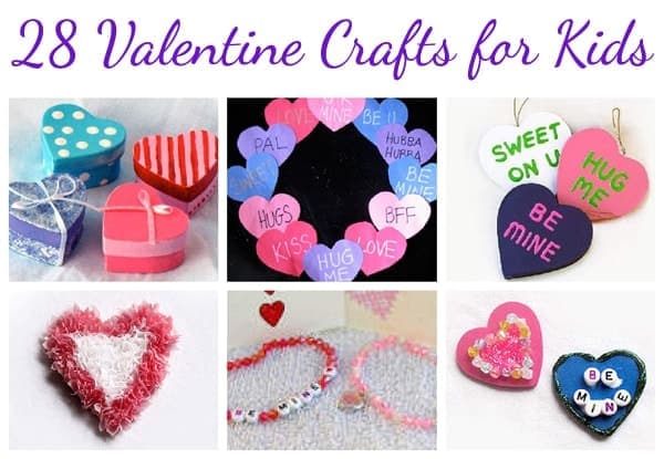 28 Valentine's Day Crafts for Kids - Crafts by Amanda